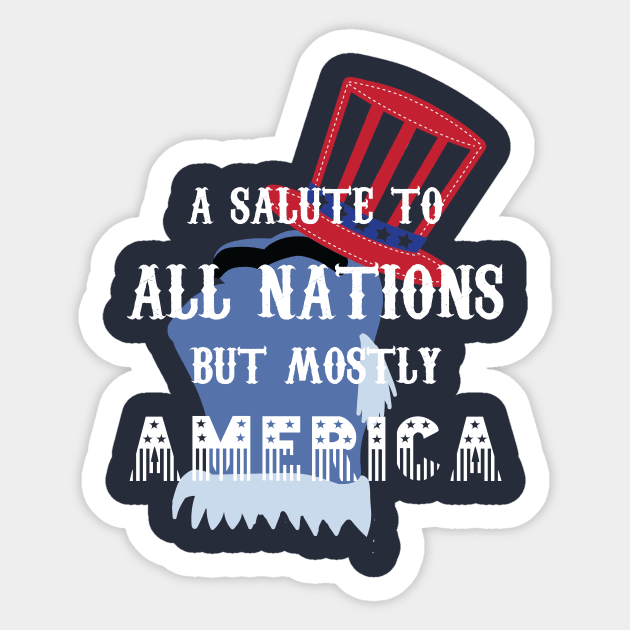 Uncle Sam (Muppets) patriotic quote Sticker by mainstvibes